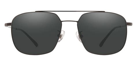 Trevor Aviator Prescription Sunglasses Gray Frame With Gray Lenses