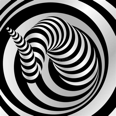 Black And White Wave Lines Background Abstract Optical Illusion Stock