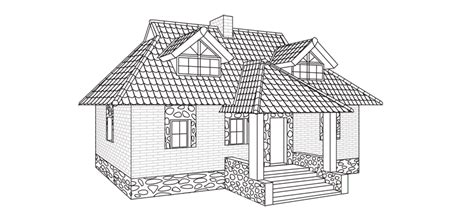 How To Draw A House Step By Step Envato Tuts