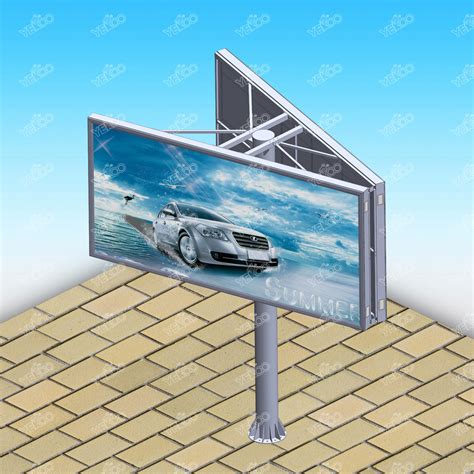 Q235 Steel Structure Advertising Billboard Manufacture Double Sided