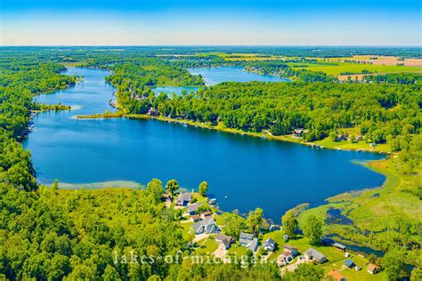 Long Lake Near Union Aerial Photo From North — Aerial Landscape Real
