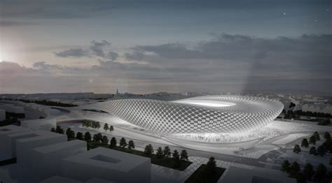 natonal football stadion stadium architecture futuristic architecture stadium design