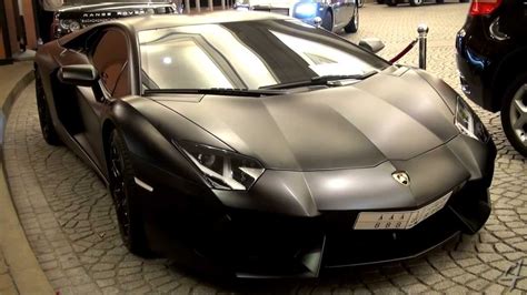 Matte Black Lamborghini Aventador Lp700 4 Youtube
