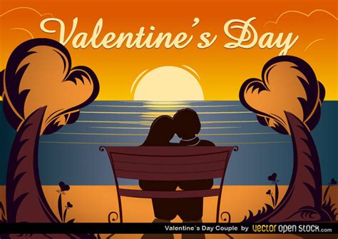 Free Vectors Valentines Day Couple Vector Open Stock