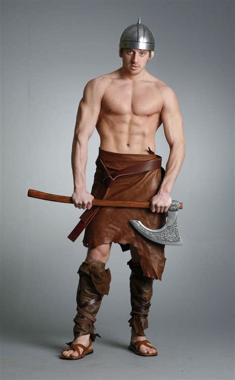 Barbarian Warrior J 2 By Mjranum Stock Male Pose Reference Figure