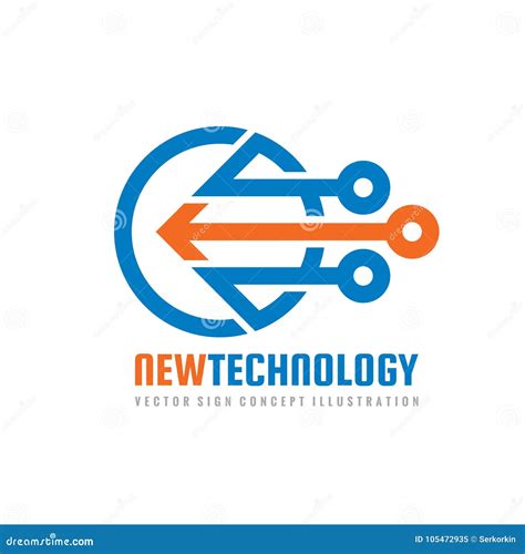 New Technology Vector Logo Template For Corporate Identity Abstract