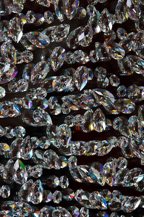 Glass Crystals On Black Free Stock Photo Public Domain Pictures