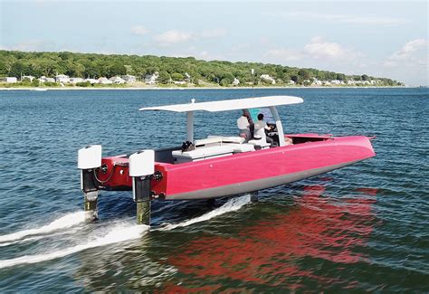 Goetz Composites Red Foiling Boat