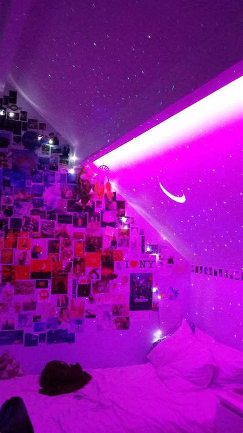 Aesthetic Bedroom With Led Lights Pic Nexus