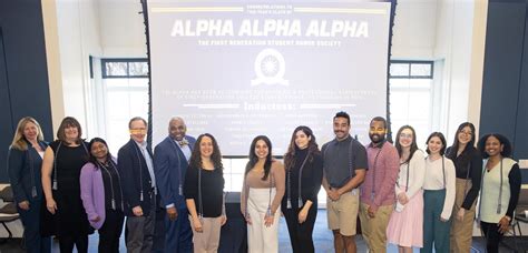 Tcnj Inducts Inaugural Class Of Alpha Alpha Alpha Honor Society For