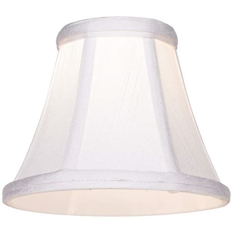 Imperial White Fabric Lamp Shade 3x6x5 Clip On T4409 Lamps Plus
