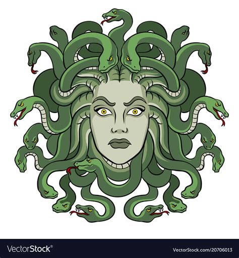 Medusa Greek Myth Creature Pop Art Royalty Free Vector Image My Xxx