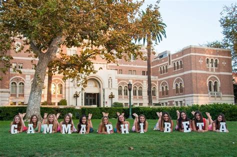 USC Gamma Phi Beta Sorority Photoshoot Cutest Photo Shoot Ideas