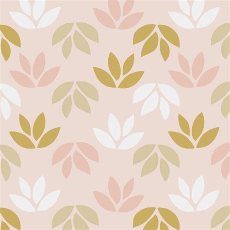 Simple Pattern Of Leaves On Pink Background Download Free Vectors