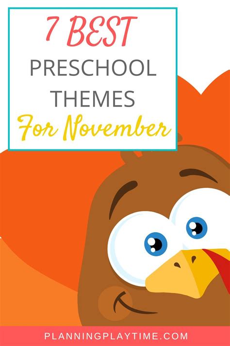 November Preschool Themes Planning Playtime