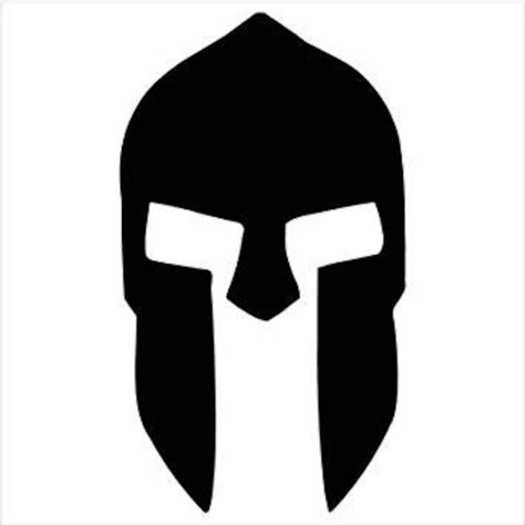 Spartan Helmet Style 2 Stencil Made From 4 Ply Mat Etsy