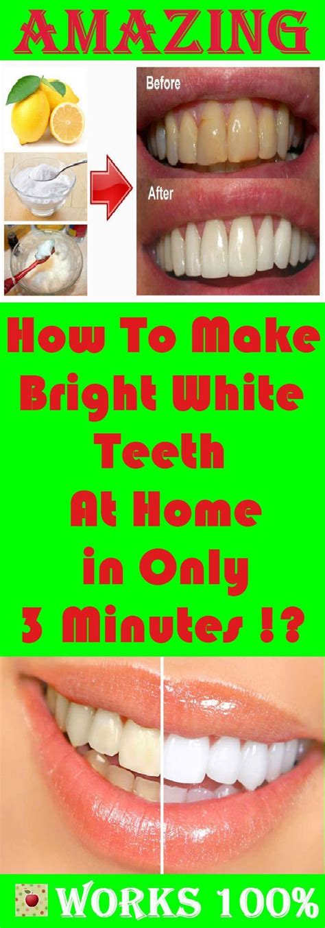 How To Make Bright White Teeth At Home White Teeth