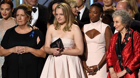 the handmaid s tale is first streaming show to win best drama emmy entertainment tonight