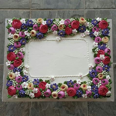 Maybe you would like to learn more about one of these? ranunculus, mums & blossom | Sheet cake designs ...