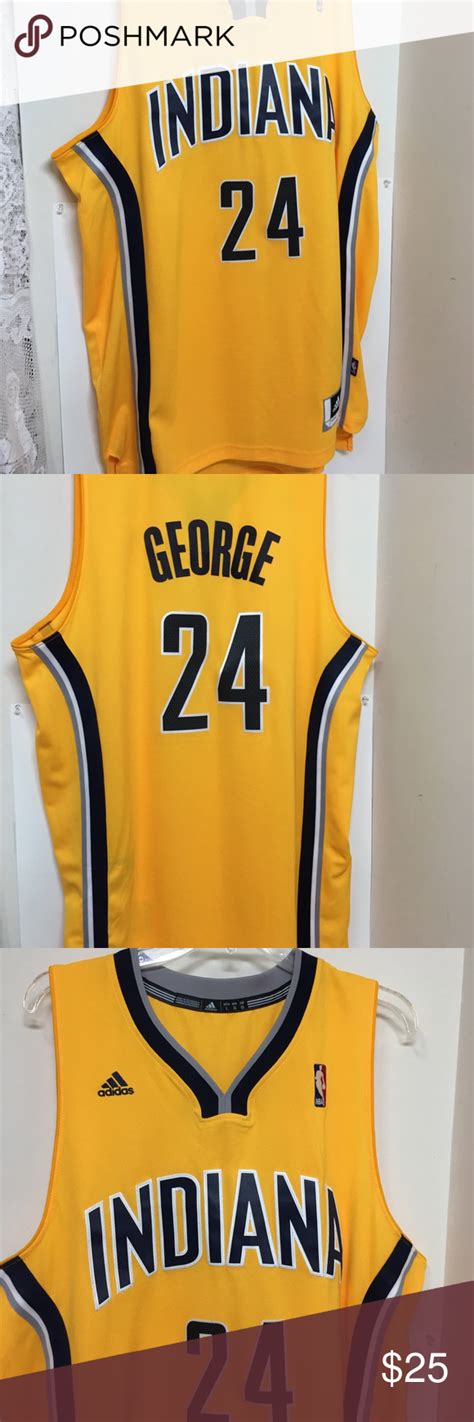 Paul george will wear no. PAUL GEORGE INDIANA PACERS JERSEY #24 SIZE LARGE INDIANA PACERS PAUL GEORGE ADIDAS JERSEY SIZE ...