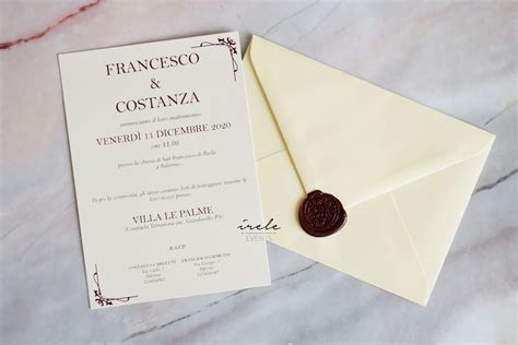 Cosa scrivere sulle partecipazioni del matrimonio ? Partecipazioni matrimonio Liberty - Irele Events