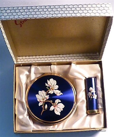 antiques atlas unused stratton compact and lipstick holder 1960s as395a1303