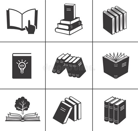 Book Icons Set Stock Vector Illustration Of Brochure 28200228