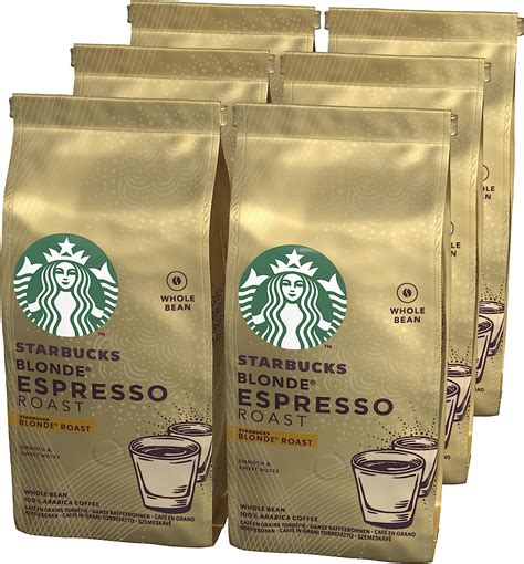 Starbucks Espresso Roast Blonde Roast Whole Bean Coffee 200 G Pack Of