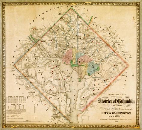 How The Civil War Changed Washington The Arnold Map Smithsonian