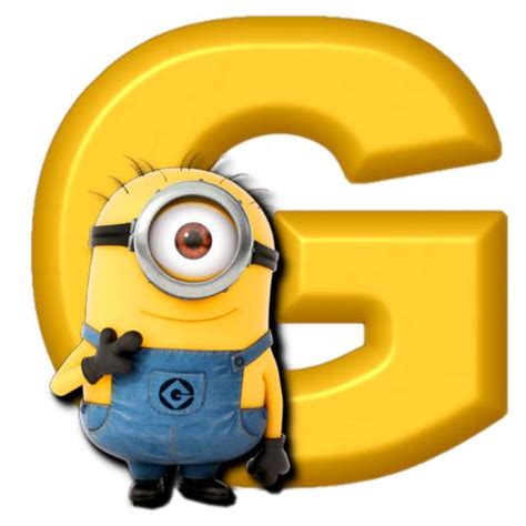Buchstabe Letter G Minions Minion Party Despicable Minions