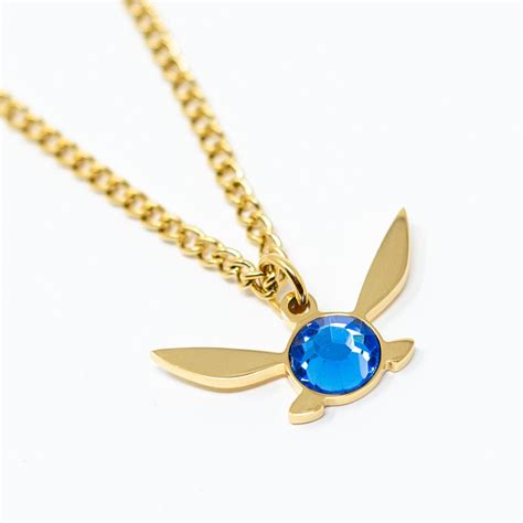 Navi Fairy Necklace Legend Of Zelda Inspired Gold Necklace Etsy