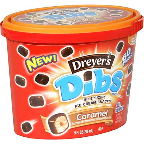 Dreyers Dibs Bite Sized Ice Cream Snacks Caramel Ice Cream Sun Fresh