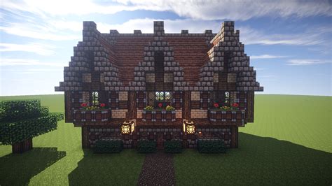 Medieval Minecraft Village House Ideas Medieval Village Large House