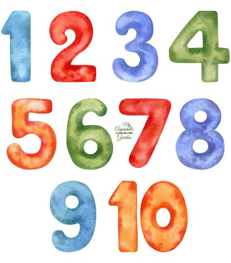 Numbers Poster Numbers 1 10 For Kids Math Printable Flash Card Number