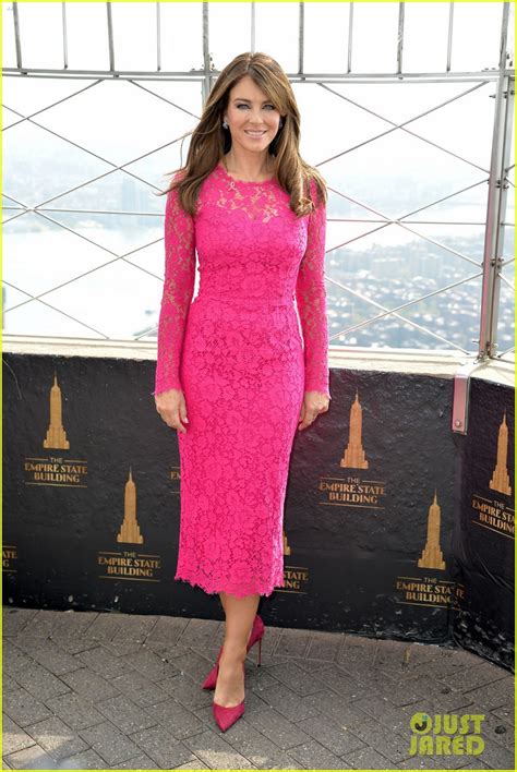 Elizabeth Hurley Lights The Empire State Building In Honor Of Breast