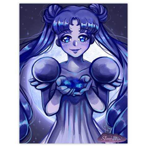 Sailor Moon At Night Art Print — Sleepy Mia