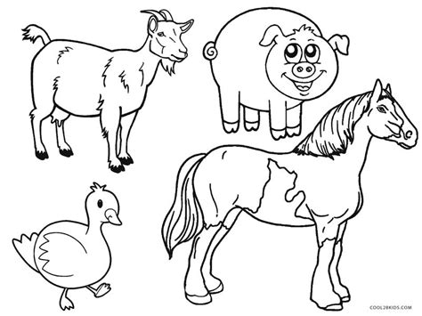 38 Realistic Farm Animal Coloring Pages