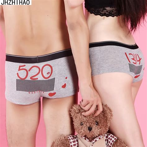 Buy 2 Pcslot Couple Underwear Women Cotton Panties Calcinha Cueca String