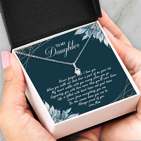 Daughter Gifts Alluring Beauty Necklace Pendant Mom To Daughter