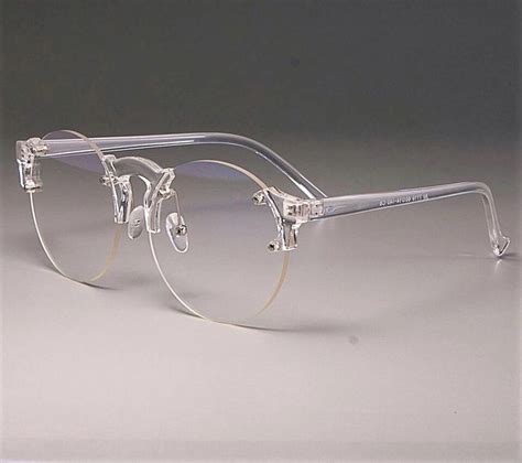 Frameless Glasses Trendy Glasses Round Glasses Frames Fashion Eye Glasses