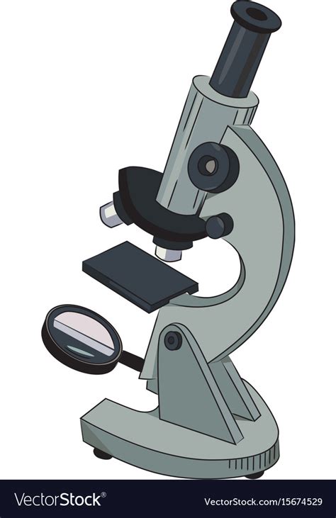 Cartoon Image Of Microscope Royalty Free Vector Image