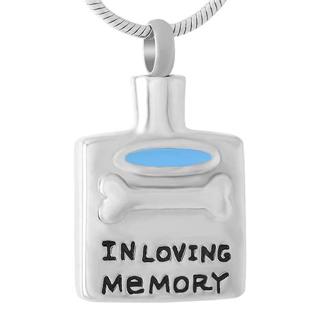 Ijd9451 In Loving Memory Pet Dog Stainless Steel Memorial Ash