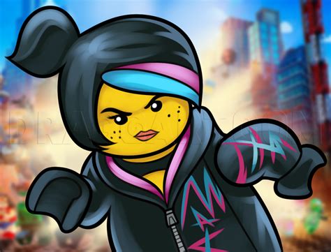 How To Draw Wyldstyle From The Lego Movie Step By Step Drawing Guide