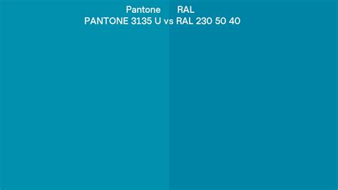 Pantone 3135 U Vs Ral Ral 230 50 40 Side By Side Comparison