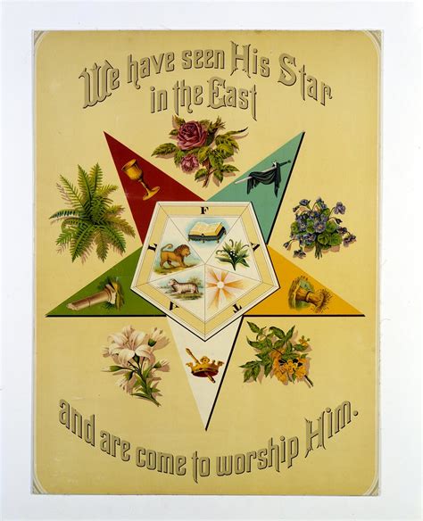 Masonic Order Of The Eastern Star Signet Poster Dates 187 Flickr