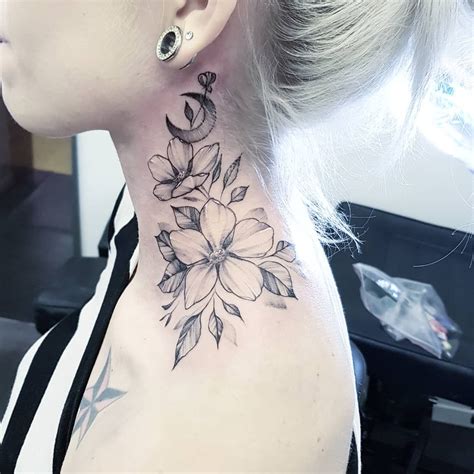 Pin On Women Neck Tattoos