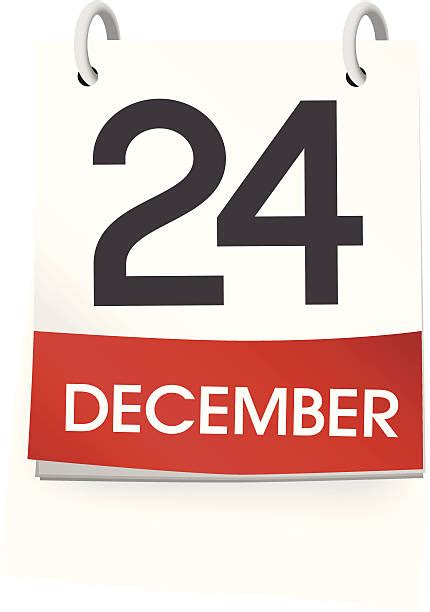 370 24 December Calendar Stock Illustrations Royalty Free Vector