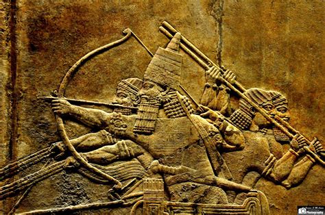 A Scene From Lion Hunt Of Ashurbanipal Assyria 645 635 Bc 2048x1360