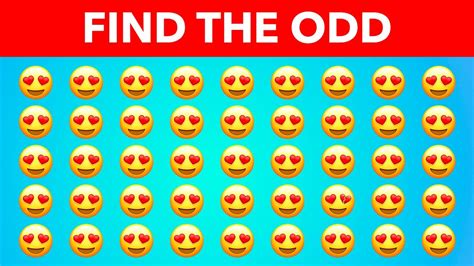 Find The Odd Emoji Out 😷 Emoji Puzzle Quiz Spot The Odd Youtube