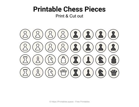 Printable Chess Boards And Pieces Pdf Free Printables